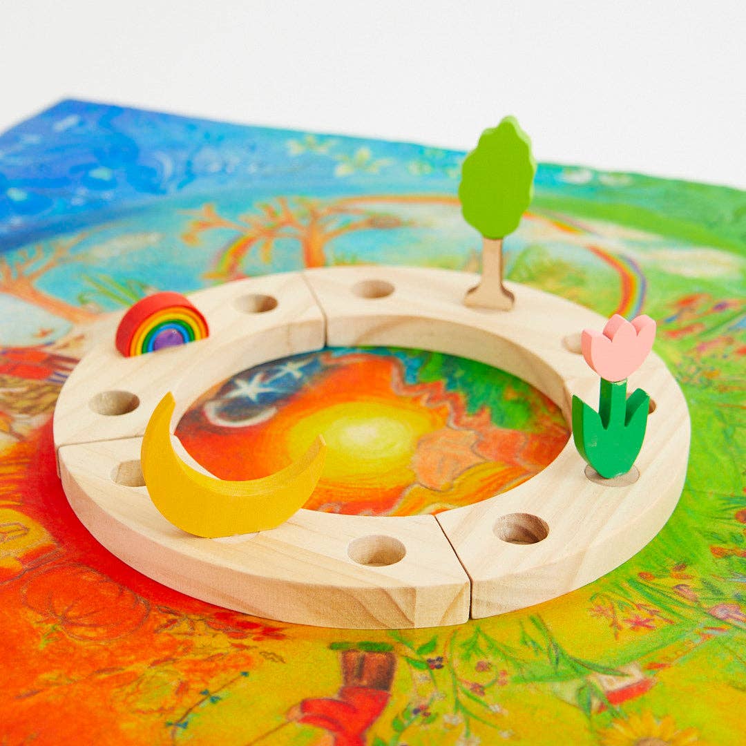 All natural wooden birthday ring.