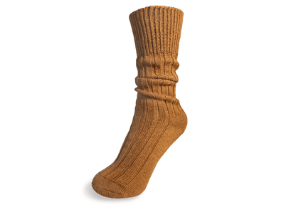 Climate Beneficial™ Kyrgies Homespun Socks | Caramel or Navy