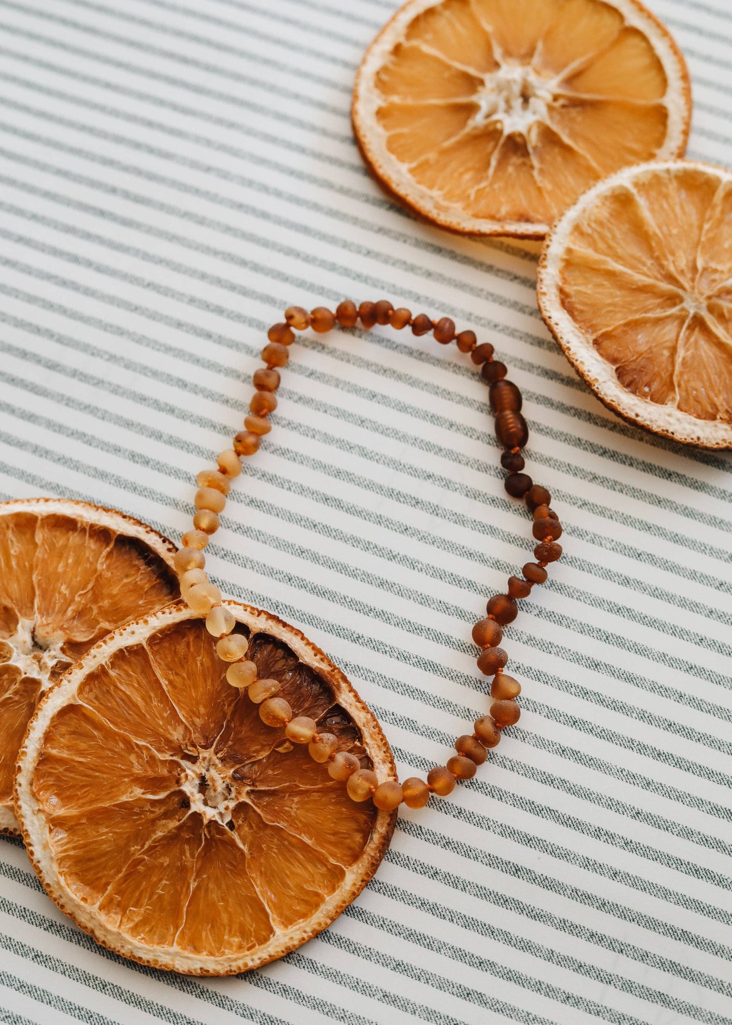 Raw Baltic Amber Baby Necklace | Sunflower