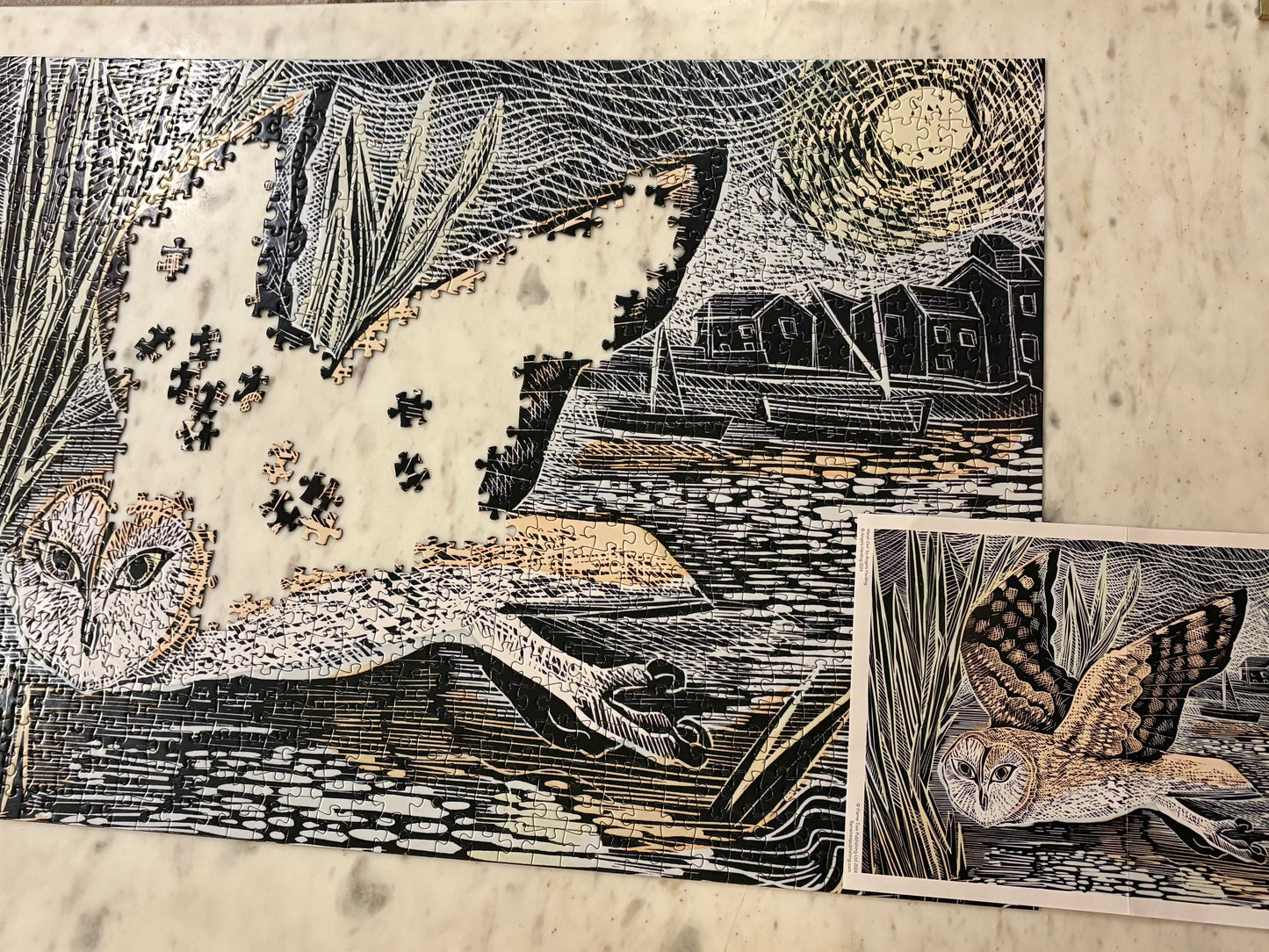 Sustainable Jigsaw Puzzle | Marsh Owl