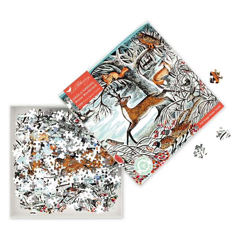 1000 piece Jigsaw puzzle with a winter wonderland design.