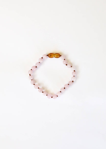 Genuine child's rose quartz bracelet.