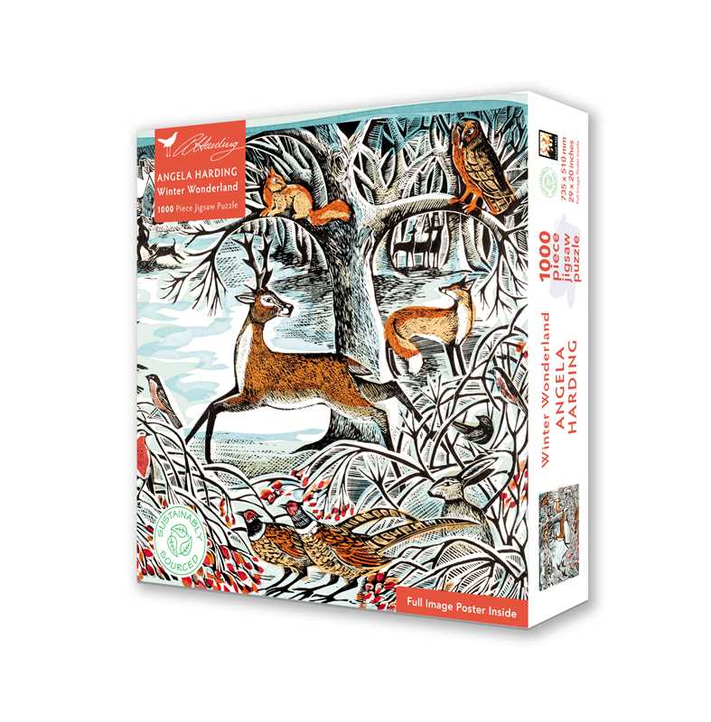 A Jigsaw puzzle with winter-themed design for adults.