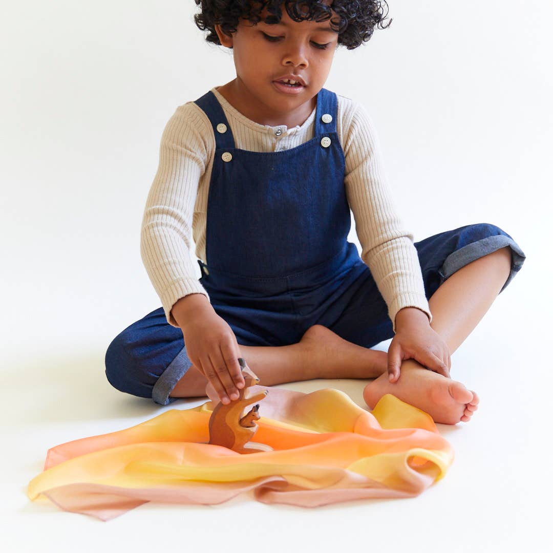 Ethically sourced handmade play silks.