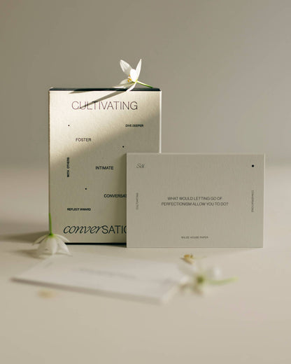 'Cultivating Conversations' cards.