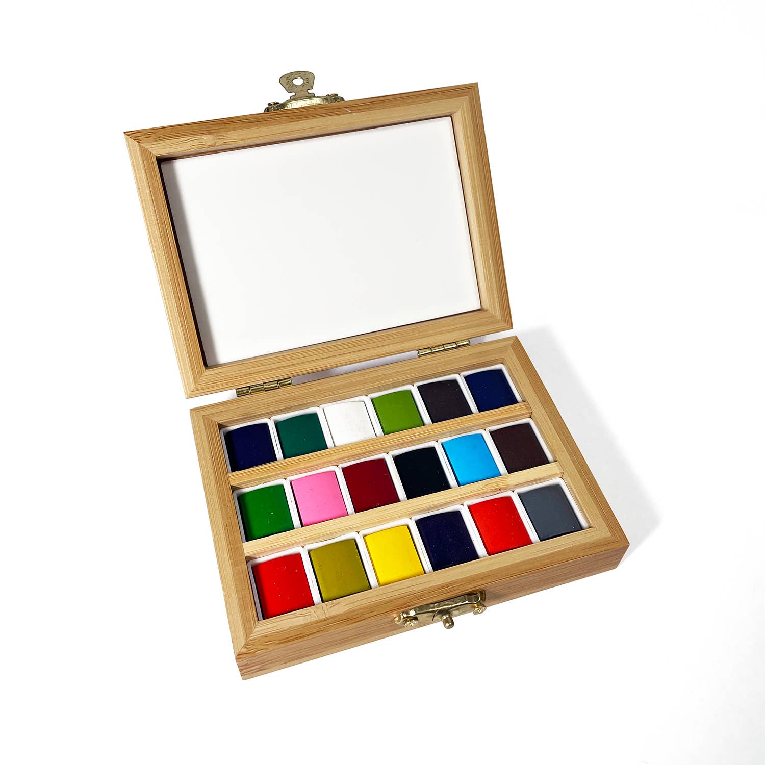 EcoBlossom Refillable Watercolor Paint Set – 12 Vibrant Colors + 2 Bamboo Brushes view 2