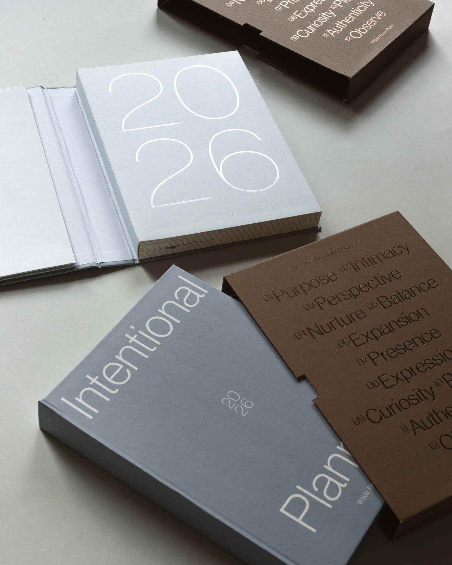 Book titled 'Intentional Planner 2026'.