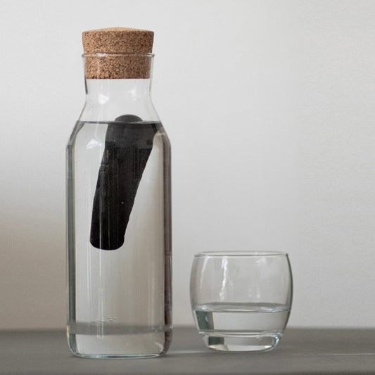 A charcoal water filter.