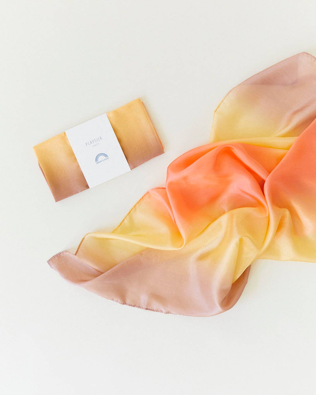 Organic Handpainted Playsilk.