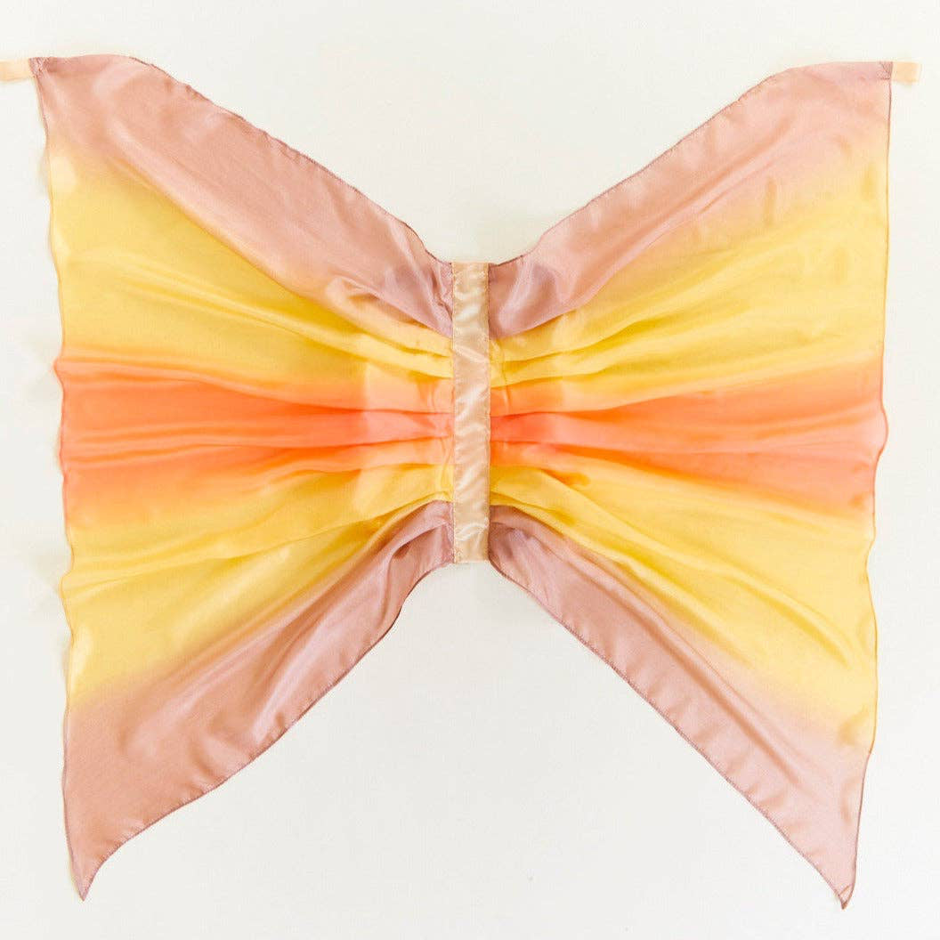 Silk hand painted wings.