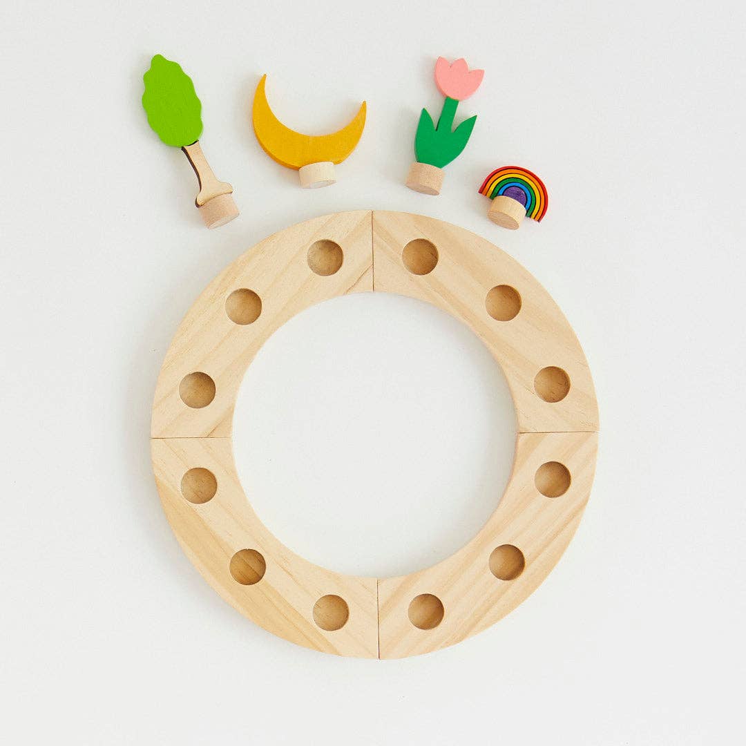 Wooden celebration ring.