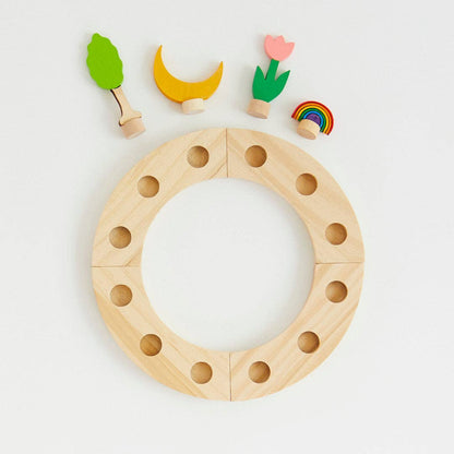 Wooden celebration ring.