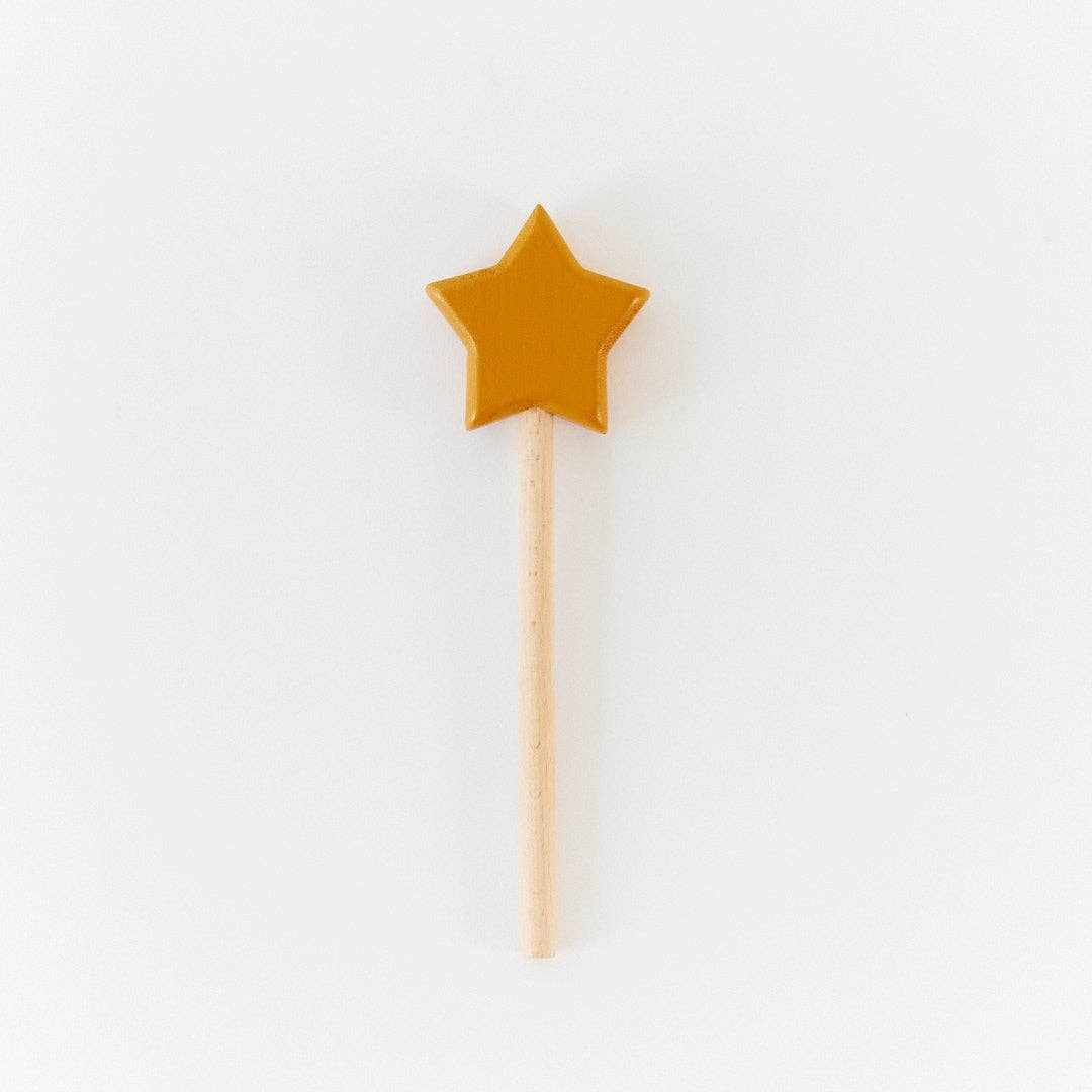 Wooden star wand.