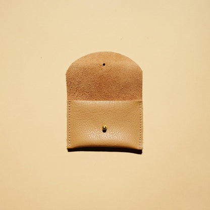 Leather upcycled leather cardholder.