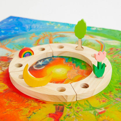 All natural wooden birthday ring.