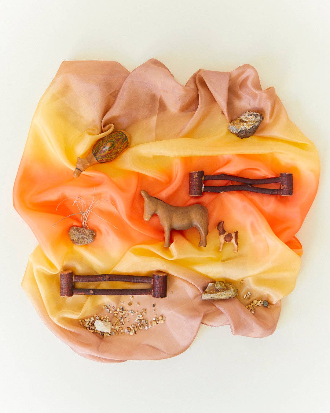 Handpainted Playsilk | Desert