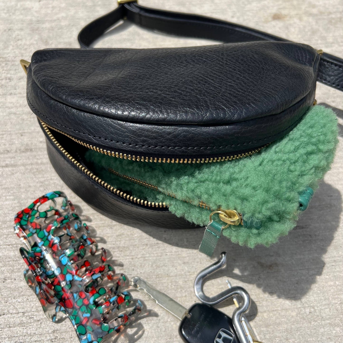 Shearling Bum Bag | Teddy