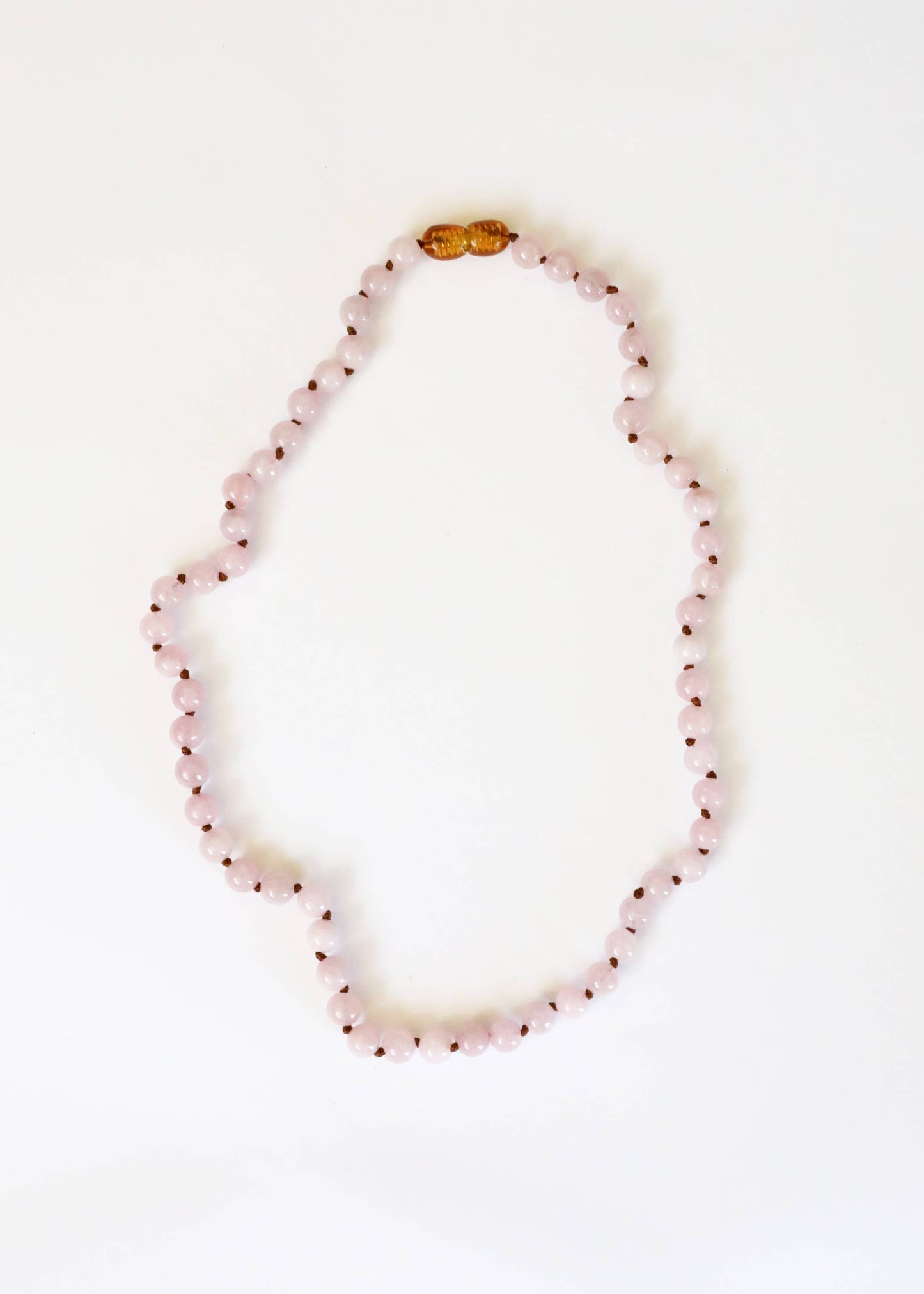 Pure Gemstone Child Necklace | Rose Quartz