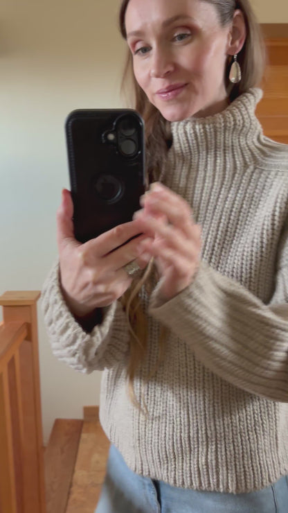 Bruno Highland Wool Sweater | Beige